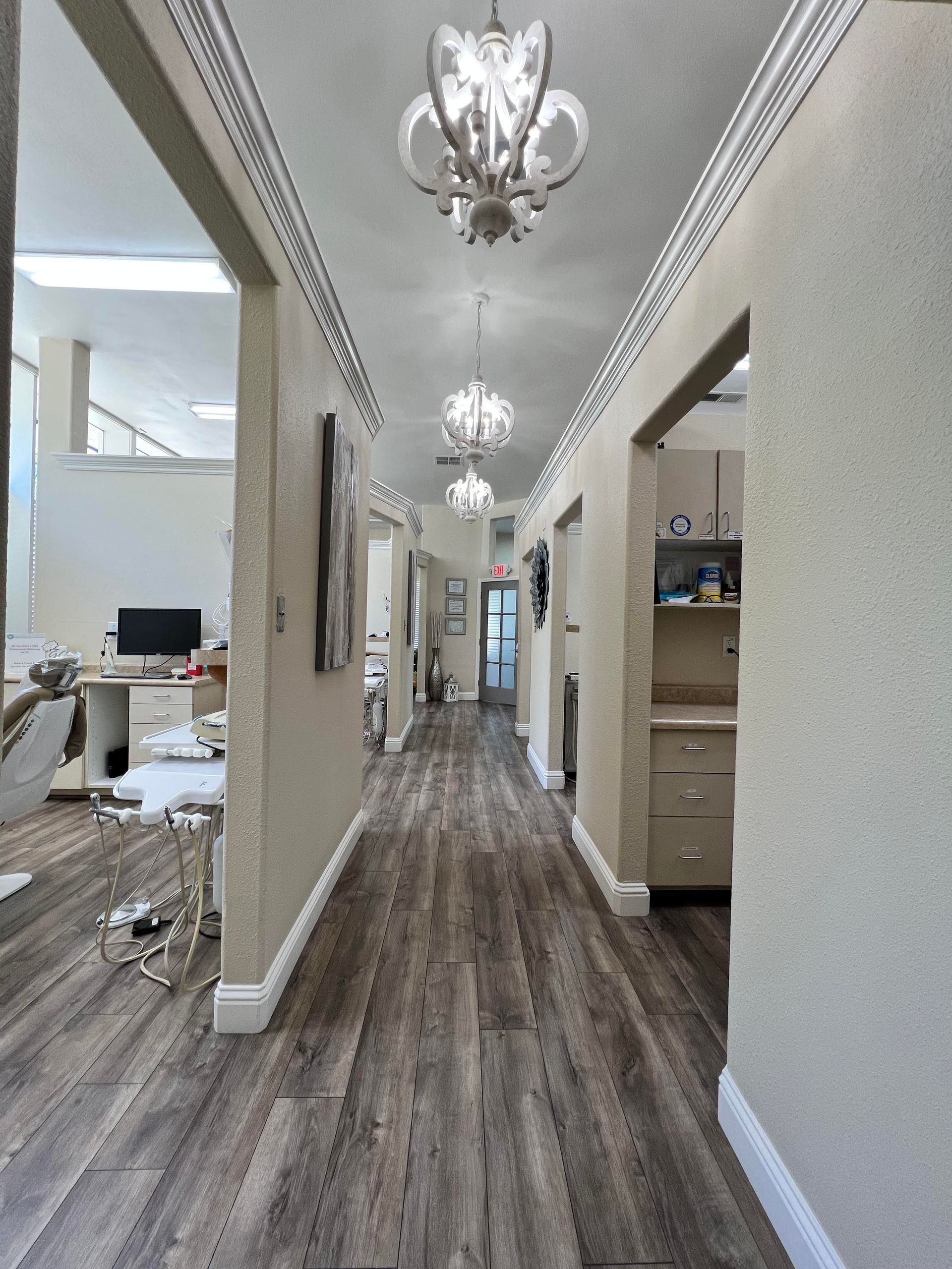 Interior of the Luma Ajlouni, D.D.S. dental office in Gilroy